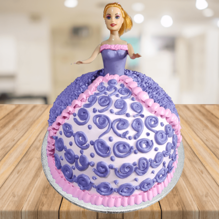 Barbie cake and mini cakes | Doll cake, Princess cake, Barbie cake