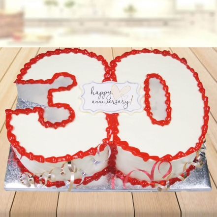 Anniversary Cakes For Parents Buy Online Quick Delivery - Dough and Cream