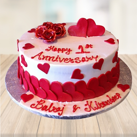 Best Heart Shaped Anniversary Cake In Chennai | Order Online