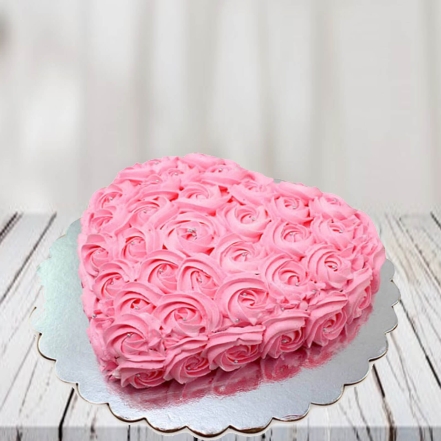 Vintage Heart Cake Petite Rose - Lisas Rum Cake