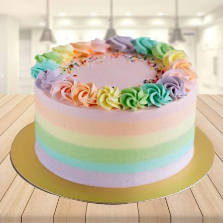 Rainbow Madness: Introducing The Double Rainbow Cake Recipe - Brit + Co