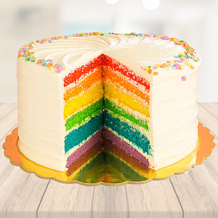 Rainbow Cake online cake delivery.