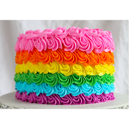 Peng's Kitchen: Rainbow Cake (Natural Colours)